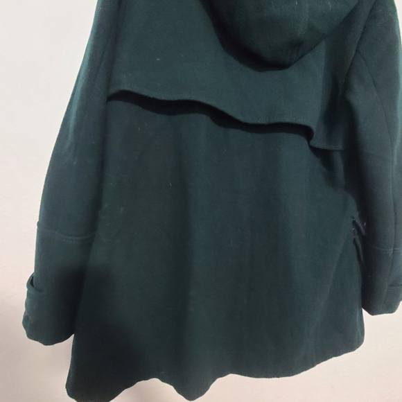 Vince camuto jacket Dark Green Hooded Coat wool - Picture 7 of 11